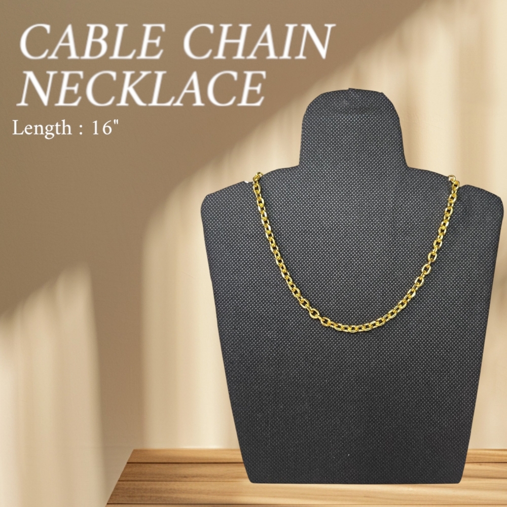 Stainless Steel Cable Chain Necklace